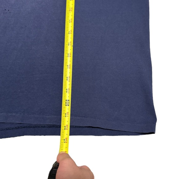 Vintage 90s Champion Faded Navy Blue Single Stitch‎ Shirt Men's XL FLAWS - Picture 8 of 8